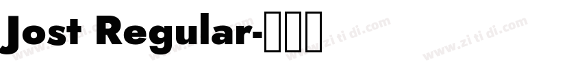 Jost Regular字体转换